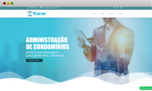 criação de site para administração de condomínios grupo kórun